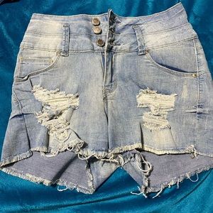 NEW high rise butt lift denim shorts